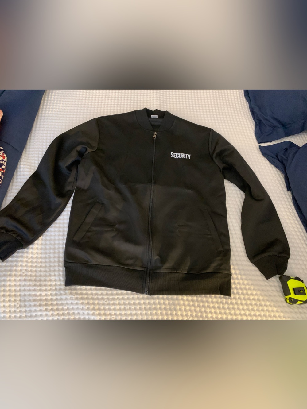 Black Security Zip-Up Jacket - Unbranded Size Medium NWOT